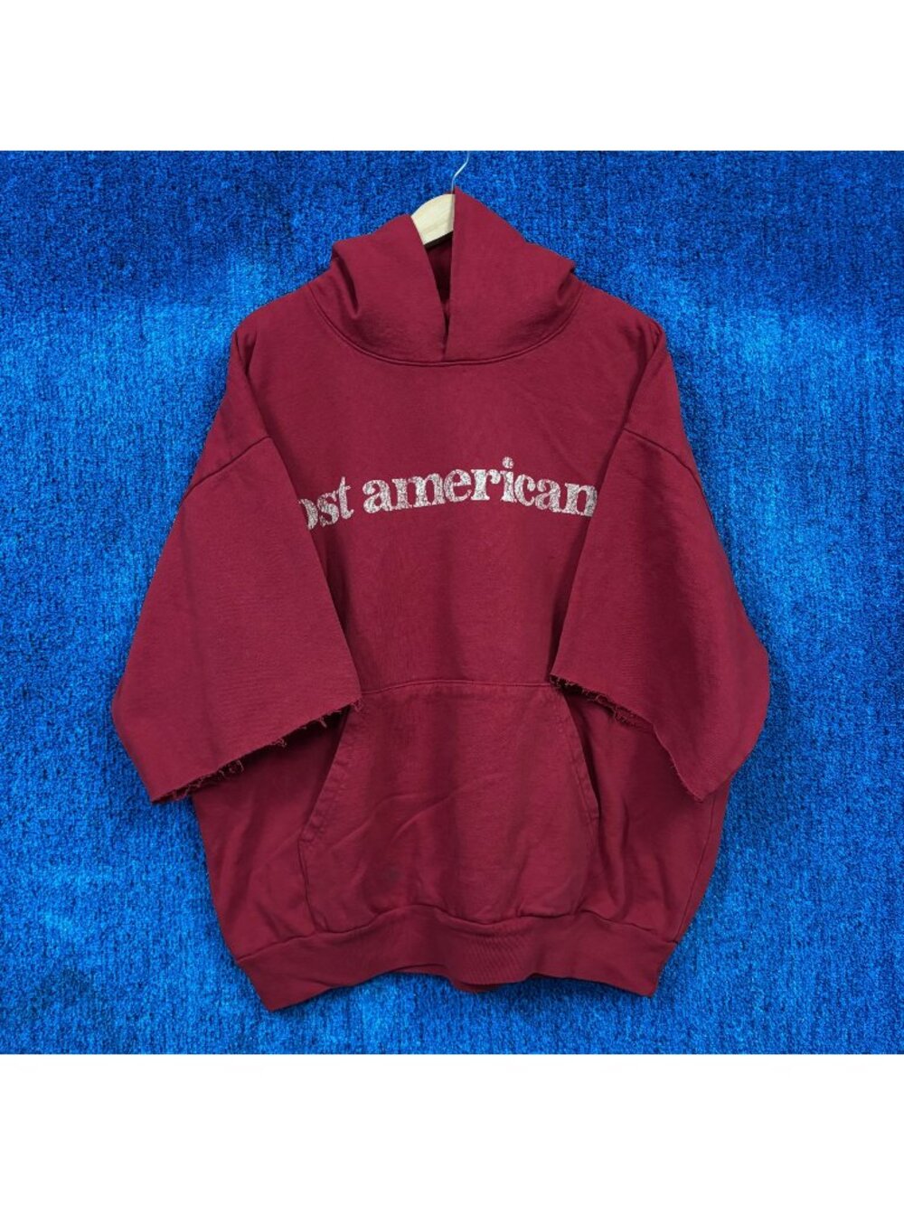 American Eagle Red Oversized Hoodie Sweatshirt